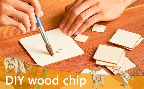 46Pcs Unfinished Blank Wood Slices - Pyrography Wood Blanks, 7Sizes ...