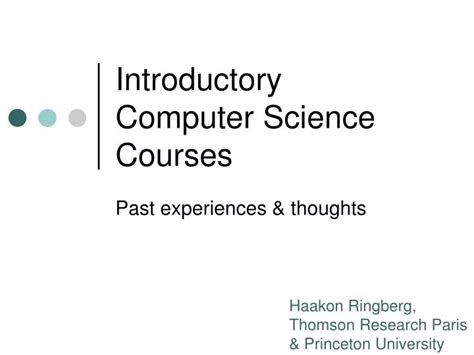 Introductory Computer Science Courses 的图像结果