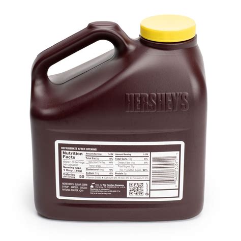 HERSHEY'S SIMPLY Chocolate Syrup, 7.5 lb