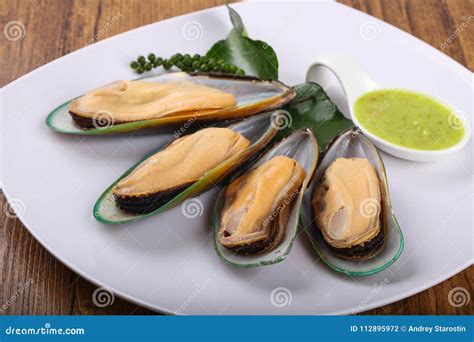 New Zealand Mussels stock photo. Image of restaurant - 112895972