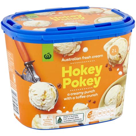Woolworths Hokey Pokey Reduced Fat Ice Cream Tub 2l Tub | Woolworths