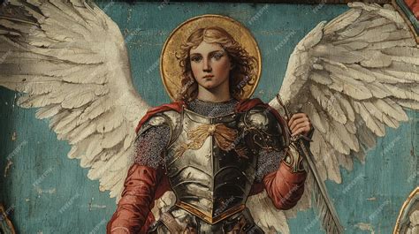 Biblical Representation of the Archangel Michael in Glorious Battle ...