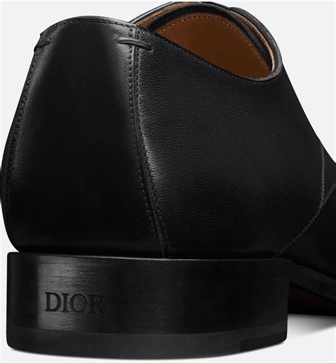 Dior Timeless Derby Shoe Black Smooth Calfskin | DIOR