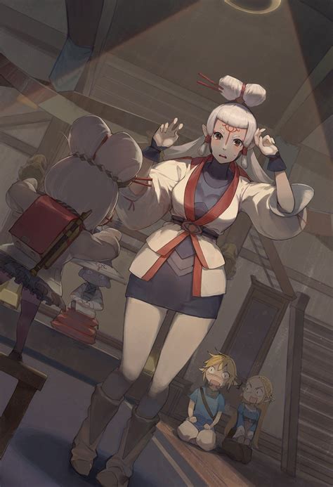 link, princess zelda, purah, impa, and paya (the legend of zelda and 1 ...