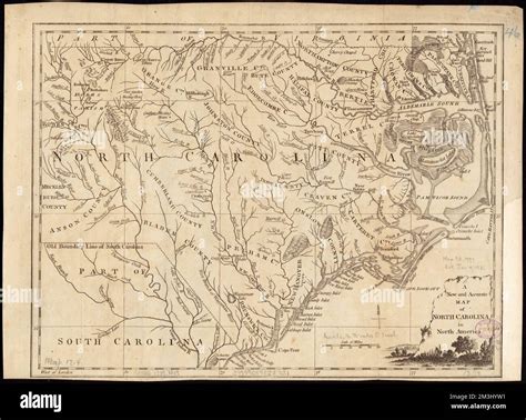 A new and accurate map of North Carolina in North America , North Carolina, Maps, Early works to ...