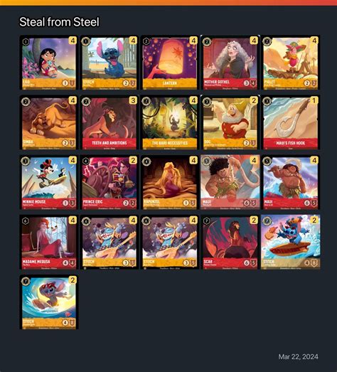 Steal from Steel Lorcana Deck | Disney Lorcana