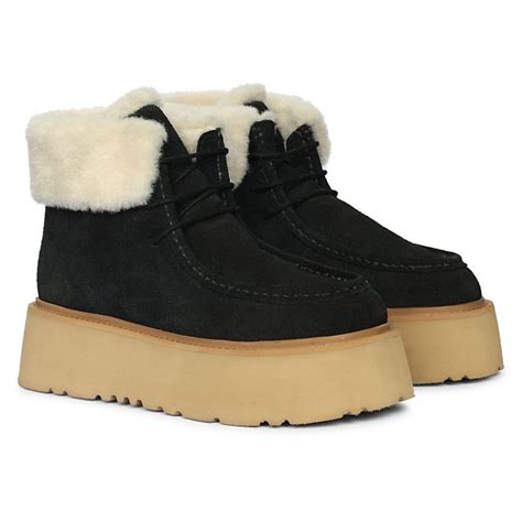 Buy Saint G Womens Black Leather Ankle Boots Online