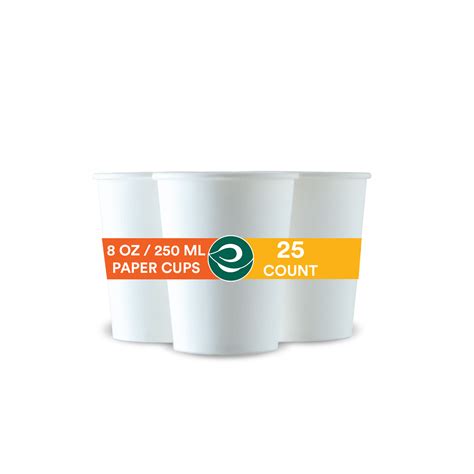 Buy 250 ml Biodegradable Paper Cup Without Lid| EcoSoul – ECOSOUL HOME ...