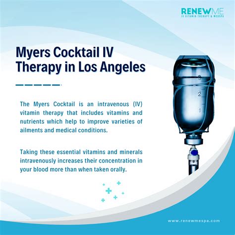 Myers Cocktail IV Therapy in Los Angeles | Benefits