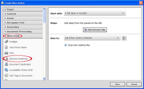 Image result for Acrobat Action Wizard JavaScript