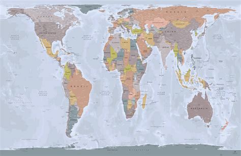 Peters Projection Map World Maps: Mercator, Goode, Robinson, Peters