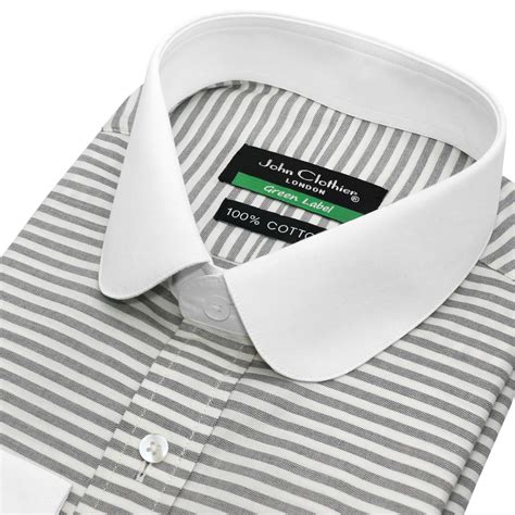 Horizontal Striped Dress Shirt