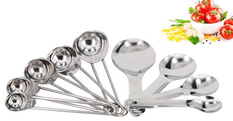 Buy Tenta Kitchen Stainless Steel Measuring Spoon Set, Engraved 1/4 Tsp ...