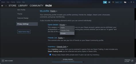 How to Hide Your Steam Activity
