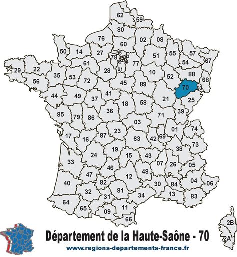 Département de la Haute-Saône (70) : présentation, localisation, carte ...