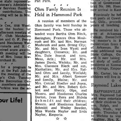 *Ohm Family Reunion - 11 Aug 1965, Page 10 - The Emporia Gazette ...