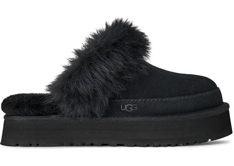 UGG DISQUETTE CHALET SLIPPER BLACK WOMEN'S