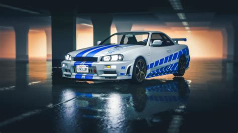 Nissan Skyline R34 GTR Custom Wide Body Kit by Hycade Buy with delivery ...
