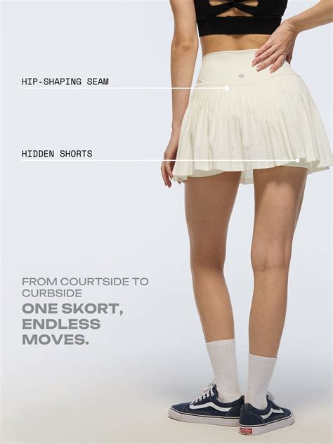 Ivory Plie Pleated Skort | Flowy, Feminine & Functional – Cava – CAVA ...