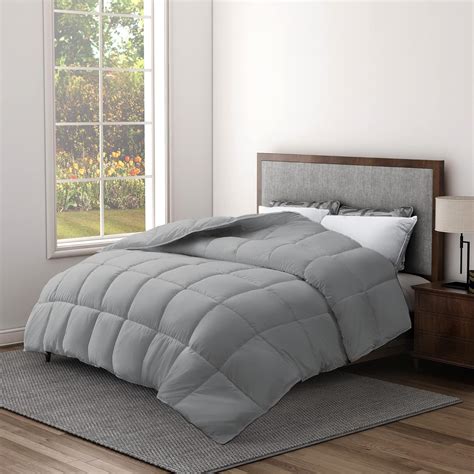Amazon.com: puredown® Grey Goose Feather Comforter Full/Queen Size ...