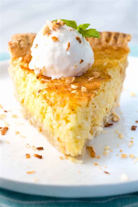 Coconut Custard Pie Recipe - Jessica Gavin
