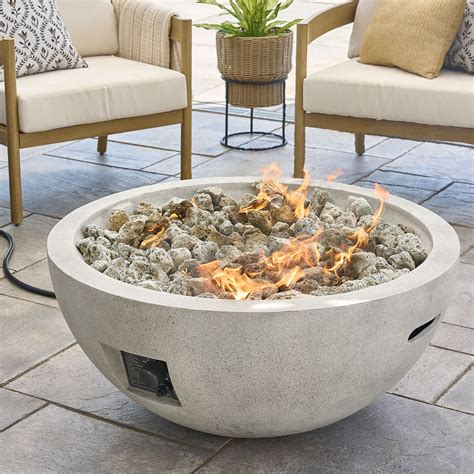 Better Homes & Gardens 36" Round 65,000 BTU Propane Faux Concrete ...