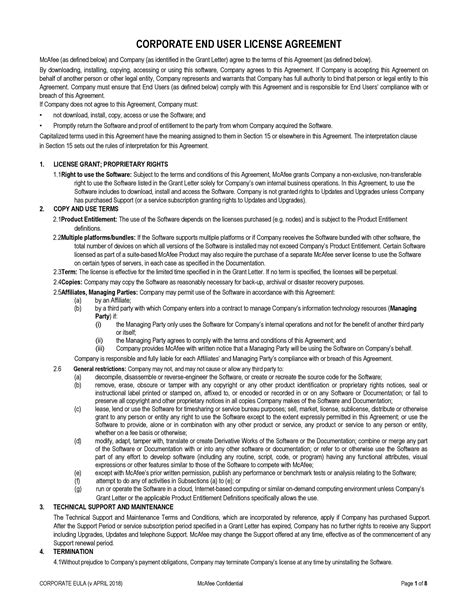 50 Professional License Agreement Templates ᐅ TemplateLab