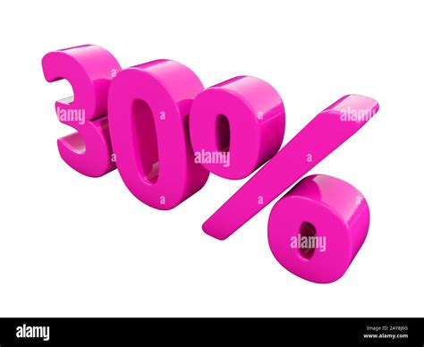 30 Percent Pink Sign Stock Photo - Alamy