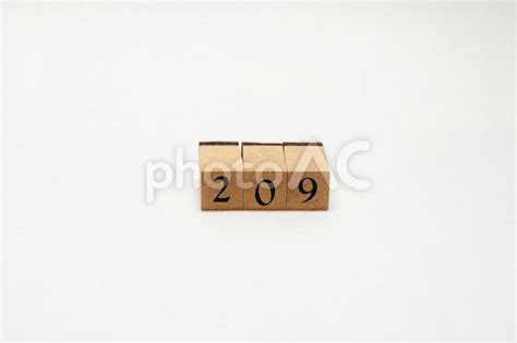 木のブロック 数字 209 - No: 25867152｜写真素材なら「写真AC」無料（フリー）ダウンロードOK