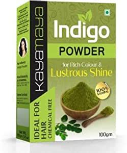 Buy Kayamaya Organic Indigo Powder | Indigofera tinctoria for black ...