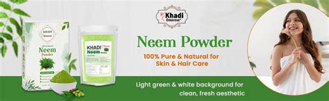Khadi Omorose Neem Powder 100% Pure & Natural for Skin & Hair Care ...