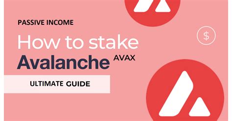 How to stake Avalanche (AVAX)? Passive income from AVAX tokens. — Teletype