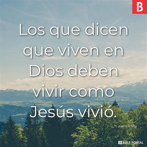 1 Juan 2:6 NTV - Bible Scripture Image - Bible Portal