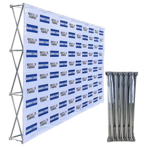 Amazon.com: AD.HOOMAI UPGRADE 8x10ft Portable Aluminum Tension Fabric Pop Up Display Stand for ...