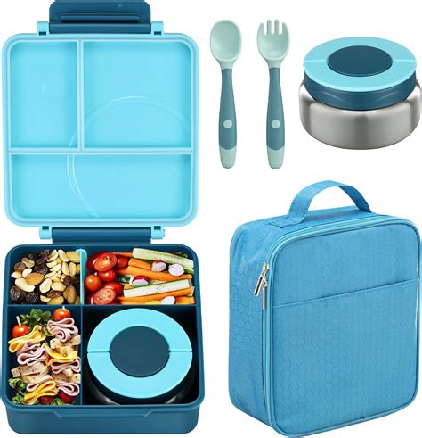 Howeemo Bento Lunch Box Set for Kids with 8oz Soup Thermo, Leak-Proof ...