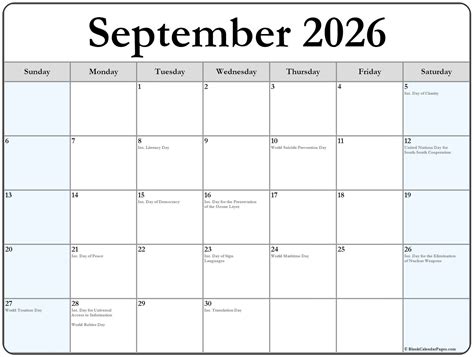 September 2026 Calendar With Jewish Holidays - Free Printable Guide