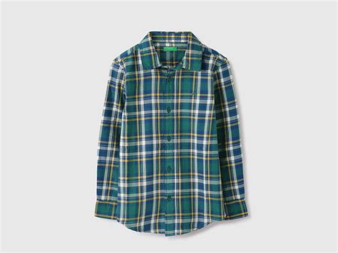 Regular Fit Spread Collar Checkered Shirts – United Colors of Benetton ...