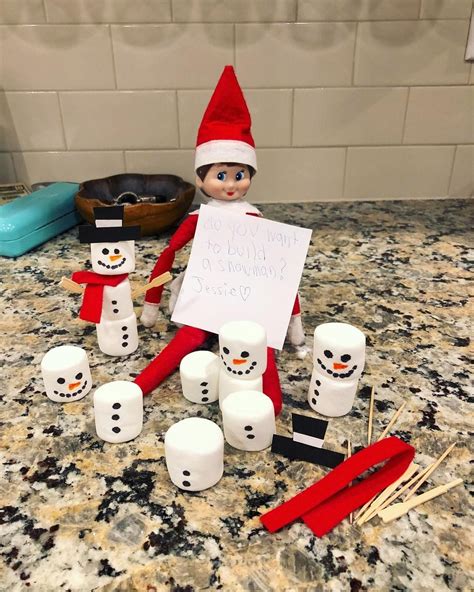 Help your Elf on the shelf build a snowman | Awesome elf on the shelf ...