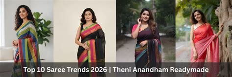 Top 10 Saree Trends in Tamil Nadu 2026 | Theni Anandham Readymade ...