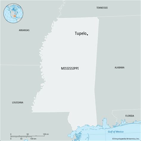 Tupelo | Map, Population, & Elvis | Britannica