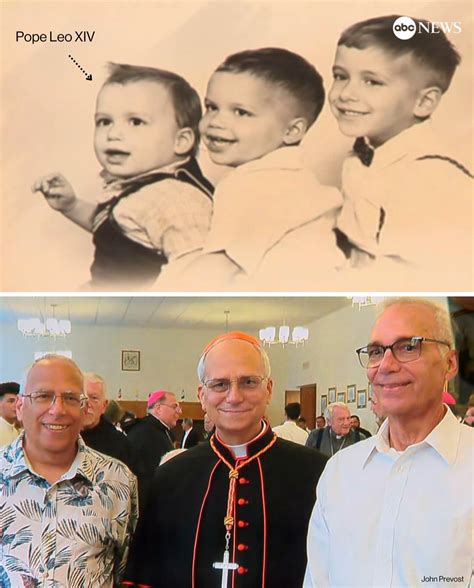 Pope Leo's brothers shares before and now family photos as they react ...