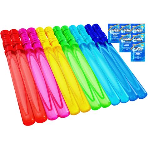 Amazon.com: JOYIN 14.6’’ Big Bubble Wands for Kids, 1 Dozen Bubble Wand ...
