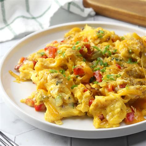 Scrambled Eggs With Veggies - Zucchini Zone