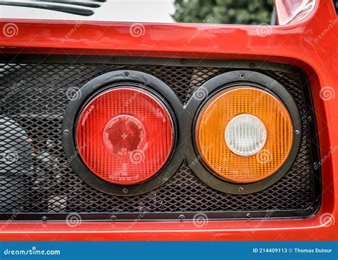 Ferrari F40 Tail Lights Detail Shot Editorial Photo | CartoonDealer.com ...