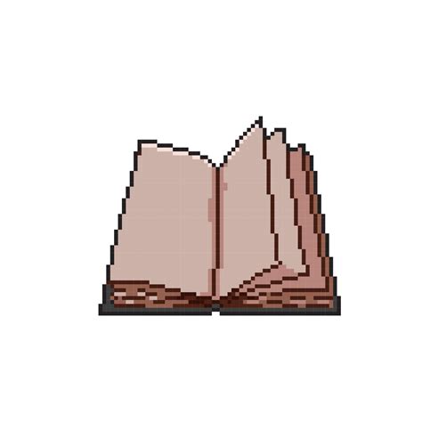 empty book in pixel art style 22469197 Vector Art at Vecteezy