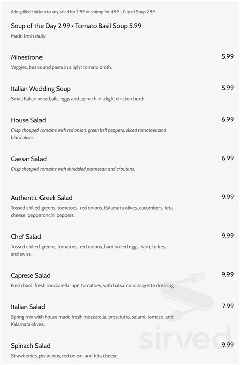 Stefano's Brooklyn Pizza menu in Harlingen, Texas, USA