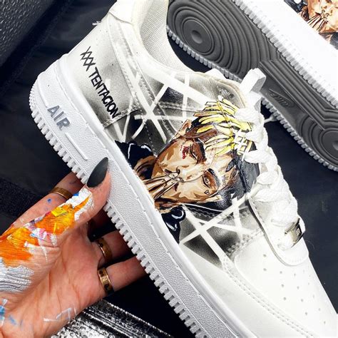 Xxxtentacion Air Force 1 Custom Custom Shoes Men, Custom Air Force 1 Cartoon, Custom Sneaker ...