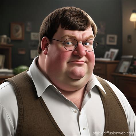 Peter Griffin Portrait in Realistic Style | Stable Diffusion Online