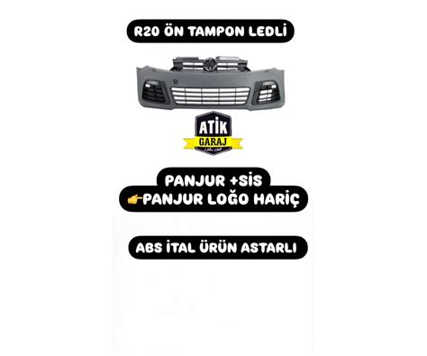 GOLF 6 R20 ÖN TAMPON+PANJUR 2009-2012 ABS PLASTİK RLİNE