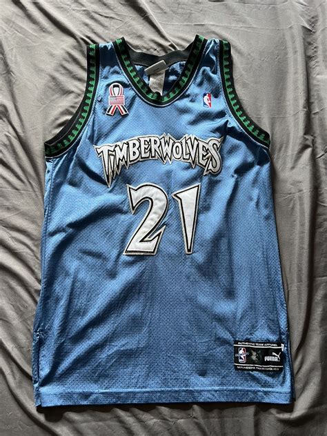 NBA × Puma × Vintage Kevin Garnett authentic puma jersey | Grailed